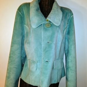 Lisa International Reversible Faux Suede Jacket XL